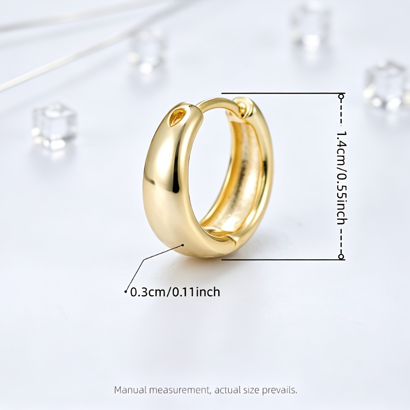 2pcs Women's 18K Gold Plated Temperament Earrings Set